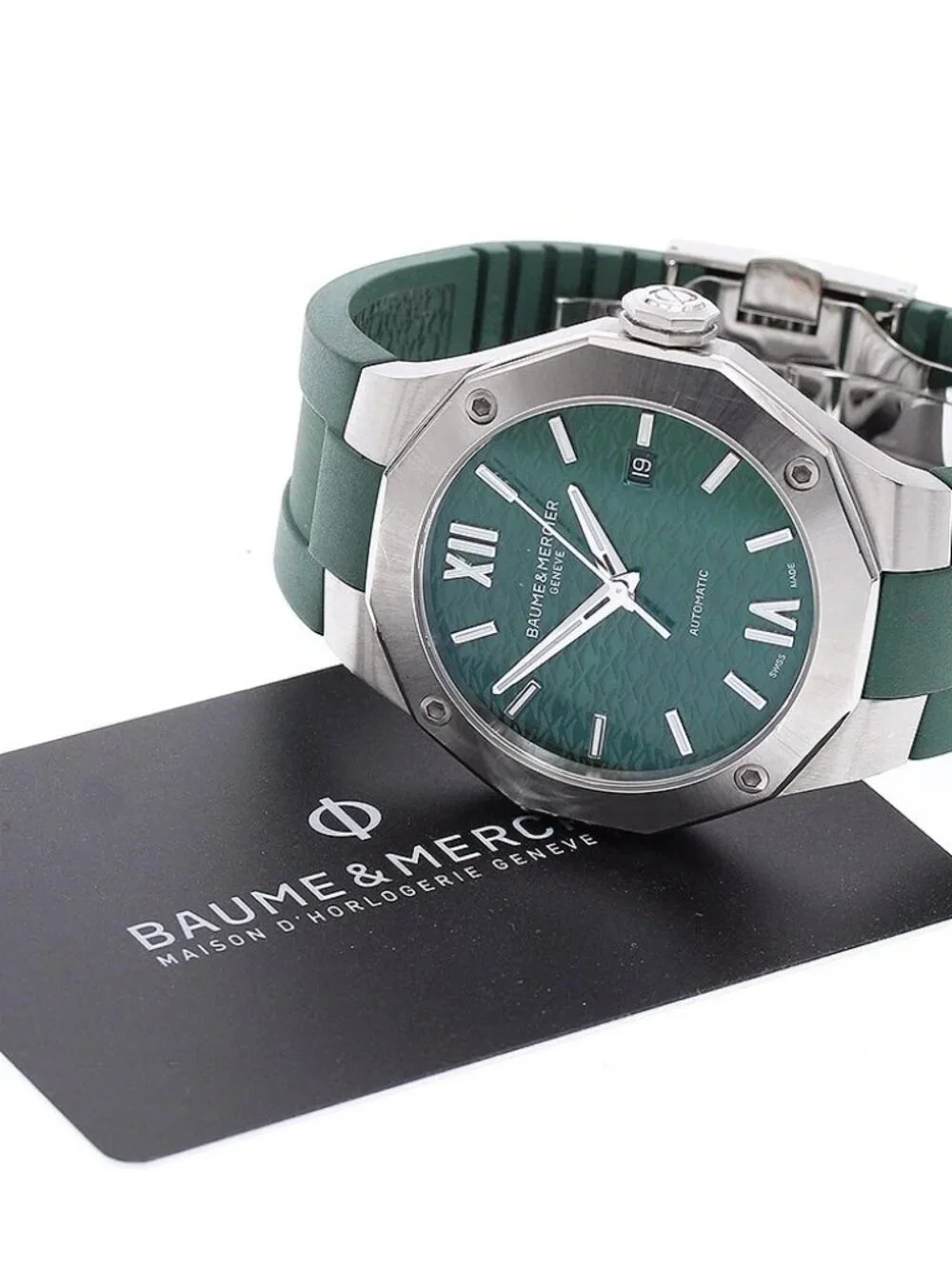 Baume & Mercier Riviera M0A10618 Date Geen Dial Automatic Men's Watch_966332